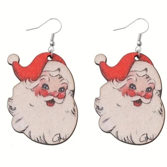 Santa Claus Earrings! Perfect adorable festive sturdy high quality NEW‎ NWT - Picture 3 of 8
